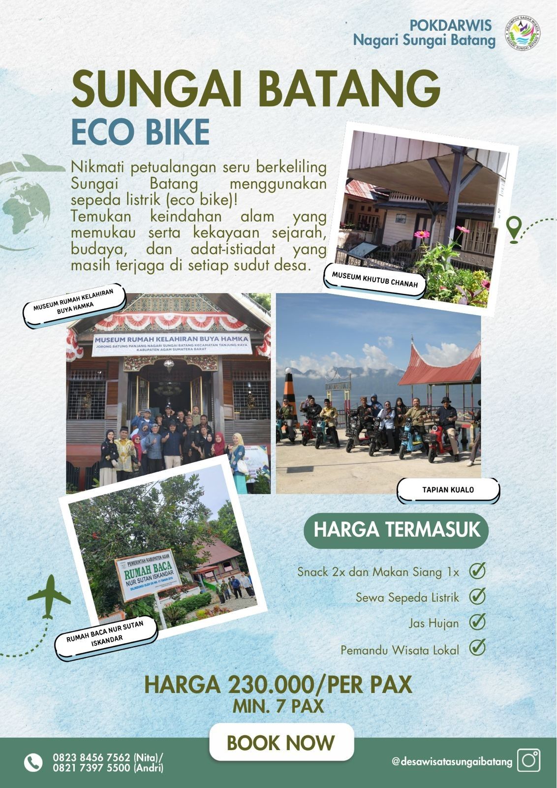 Eco Bike Tour: Following the Footsteps of Buya Hamka (Half Day)