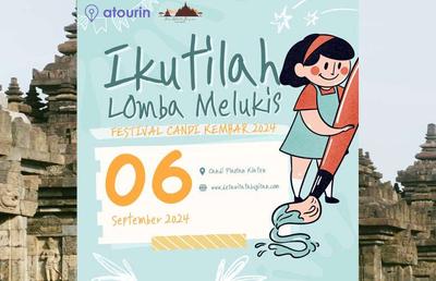 LOMBA MELUKIS FESTIVAL CANDI KEMBAR